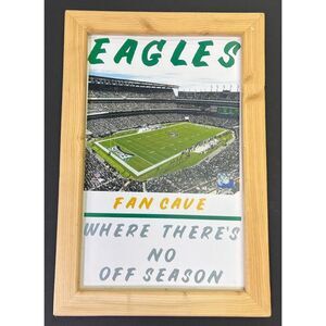Throwback Framed Picture Poster 14"×20" Philadelphia Eagles NFL Man Cave